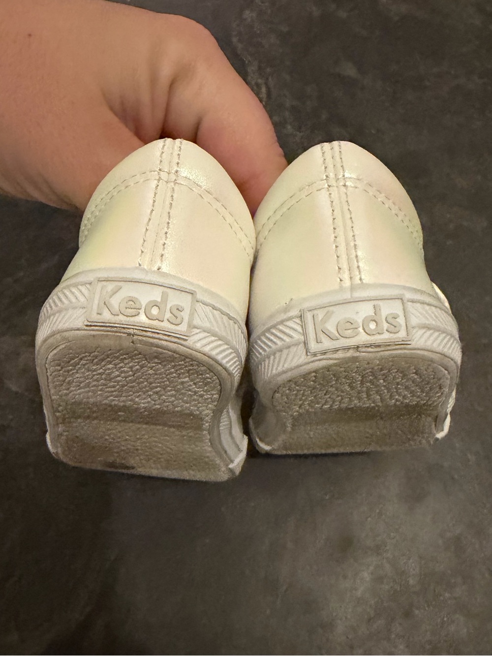 Keds Ivory Pearl Flower Strap Mary Jane Kids Shoes - Picture 6 of 7